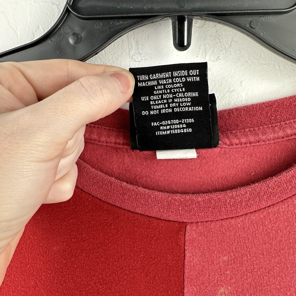 Avatar: The Last Airbender Fire Nation Dark Red Firebender T-Shirt L Color Block - Picture 5 of 9